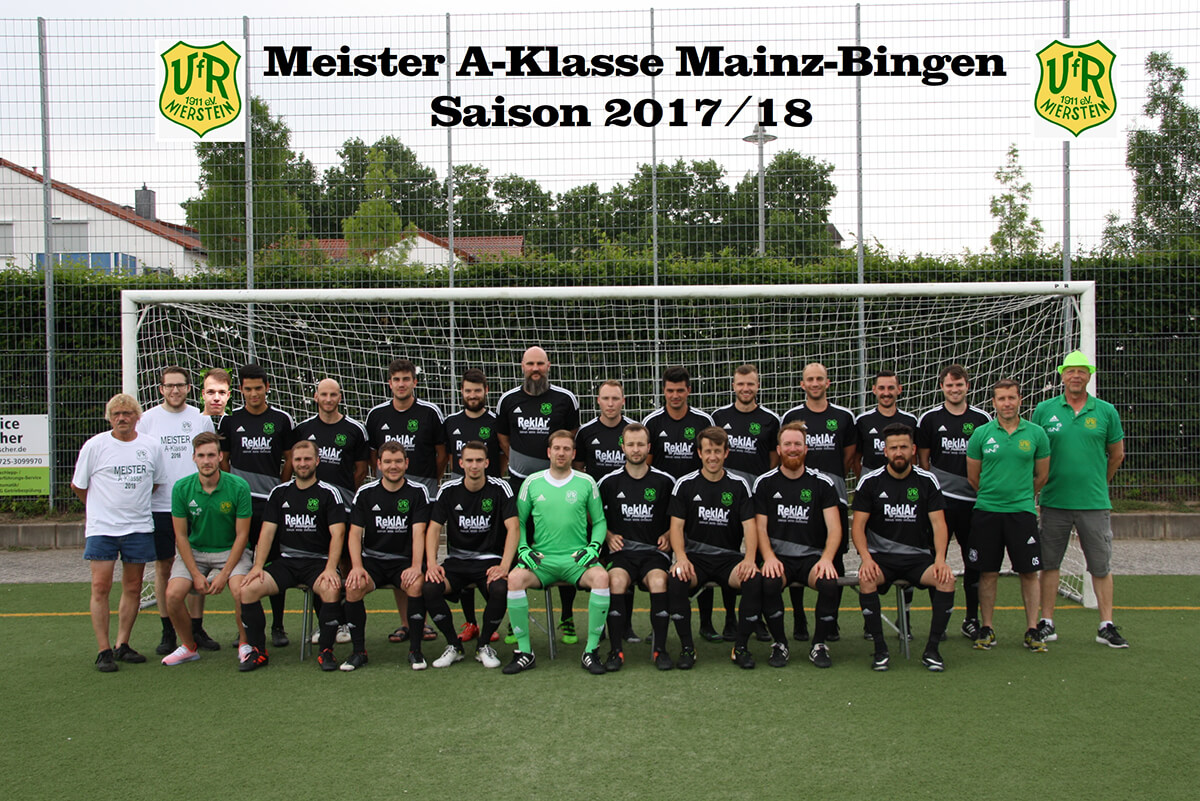 Fußballer des VfR Nierstein 1911 e.V. werden Meister der A-Klasse Mainz Bingen