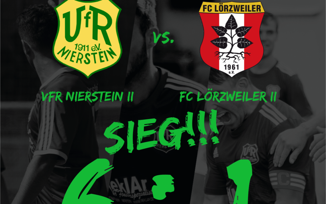 VfR Nierstein II siegt souverän gegen den FC Lörzweiler