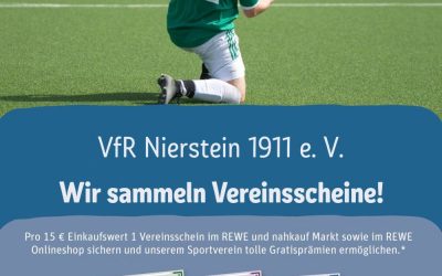 Scheine für Vereine – VfR Nierstein ist dabei!