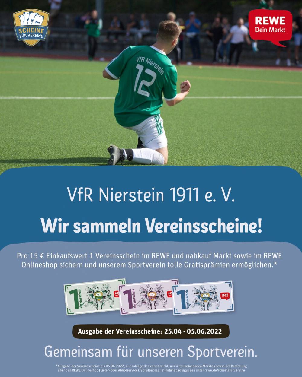 Scheine für Vereine – VfR Nierstein ist dabei!