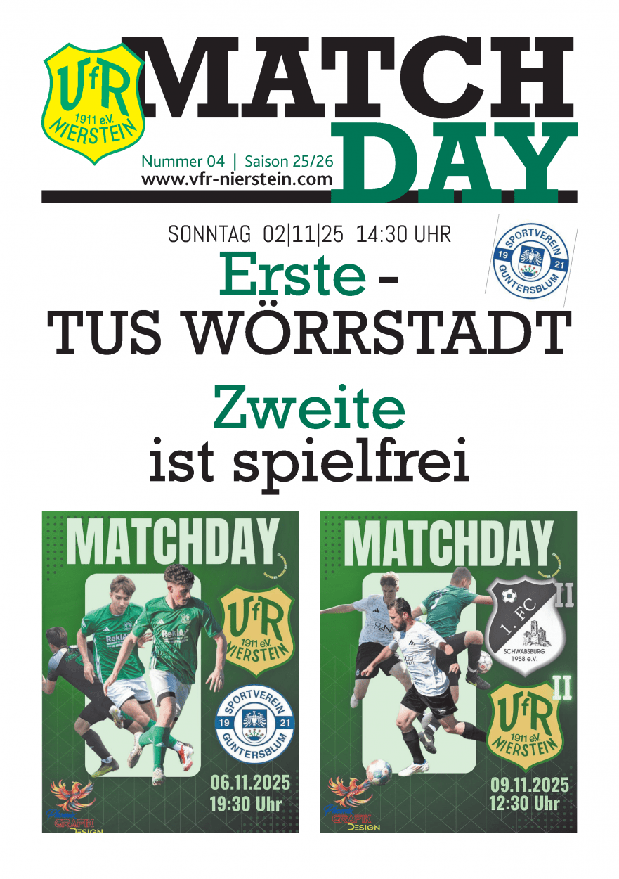 Matchday - Ausgabe 05 (2025_26) Matchday - Ausgabe 03 (2025_26)